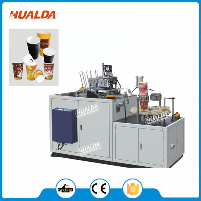 Machine automatique de tasse de papier peint de double de Thermoforming diamètre du fond de tasse de 75 millimètres