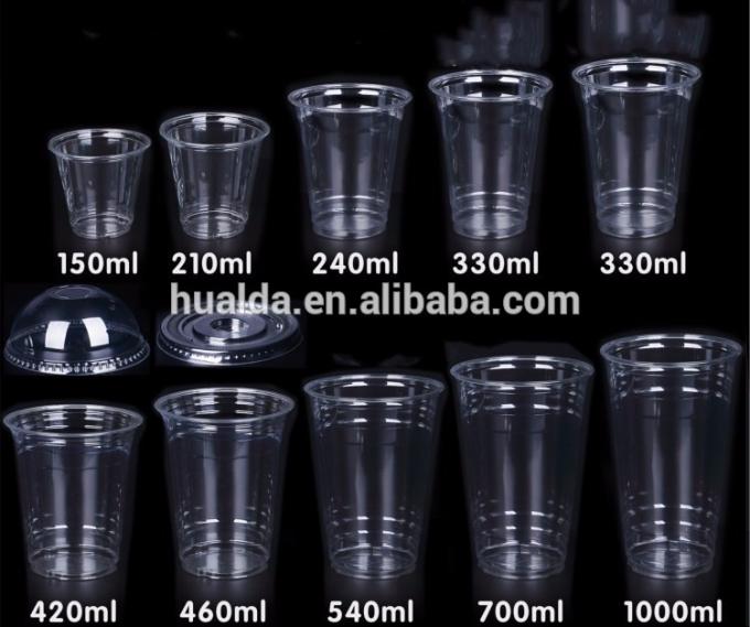 Arrosez la tasse en plastique de bol en verre de boisson de jus formant la machine avec le petit prix