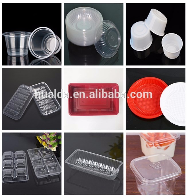 Couvercle en plastique jetable Thermoforming de produit de tasses faisant des machines
