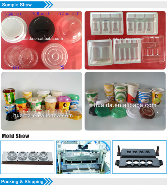 Couvercle en plastique de tasse de /Paper du best-seller formant la machine