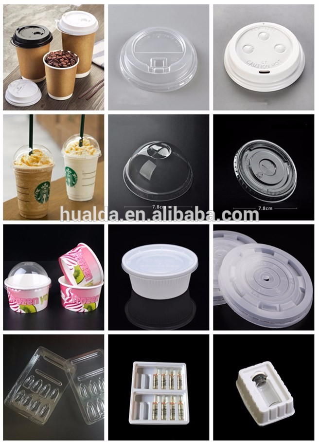 machine thermoforming en plastique pour faire le plateau jetable de conteneur de gâteau