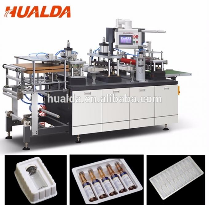 Plateau vide de palette de fard à paupières d'emballage cosmétique en plastique de PVC faisant la machine