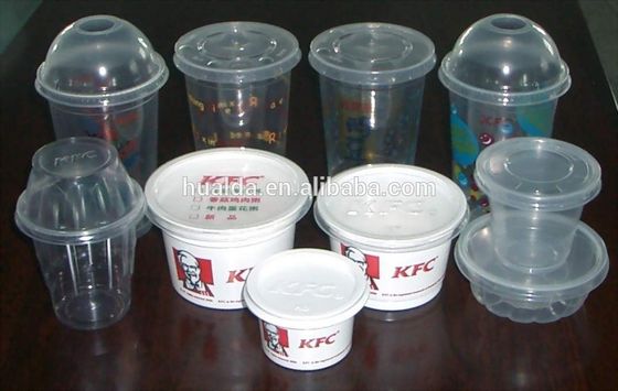 Tasse en plastique jetable formant la machine fournisseur