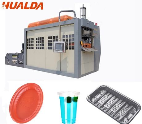 Tasse en plastique jetable formant la course de la machine 25 - 35/contrôle minimum de PLC de capacité fournisseur