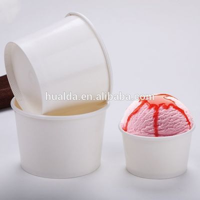 Tasse en verre de papier de crème glacée formant la machine fournisseur