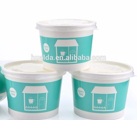 Tasse en verre de papier de crème glacée formant la machine fournisseur