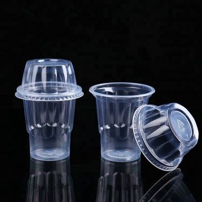10oz qui respecte l'environnement bon marché dégagent la tasse en plastique d'ANIMAL FAMILIER pour la crème glacée avec le couvercle fournisseur