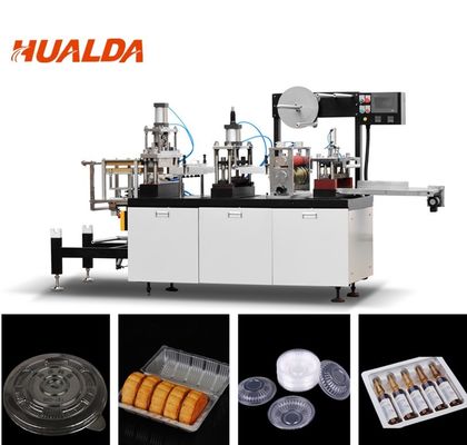 Tasse en plastique de conteneur formant la machine, machine en plastique de couverture de tasse par puissance de moteur fournisseur